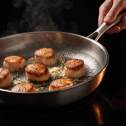 Pétoncles en cuisson