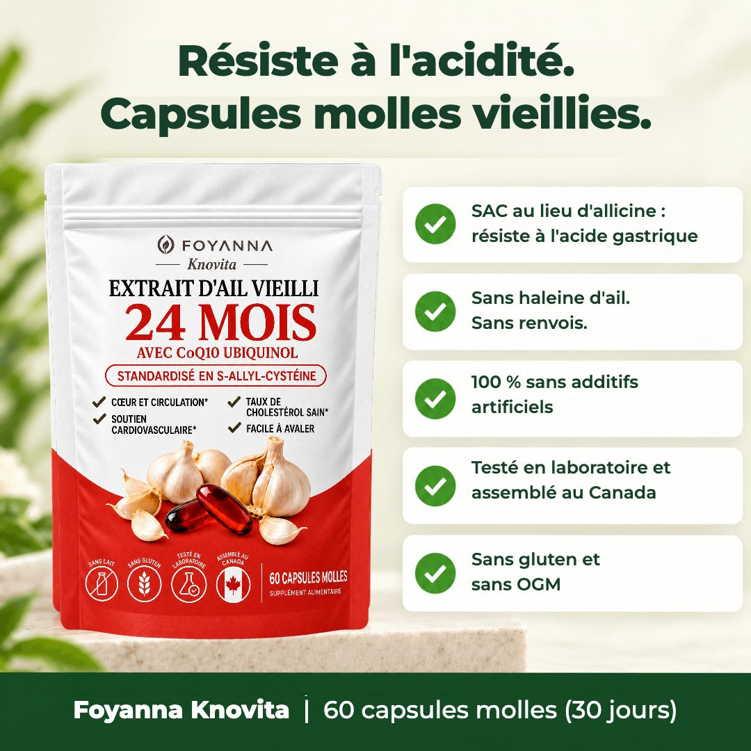 Résiste à l'acidité : capsules molles vieillies