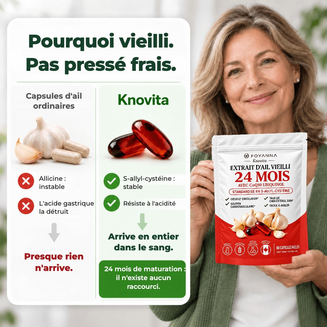 Pourquoi vieilli, pas pressé frais