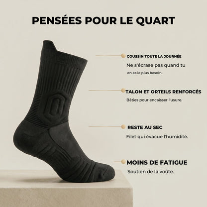 Les quatre benefices des chaussettes APLOMB
