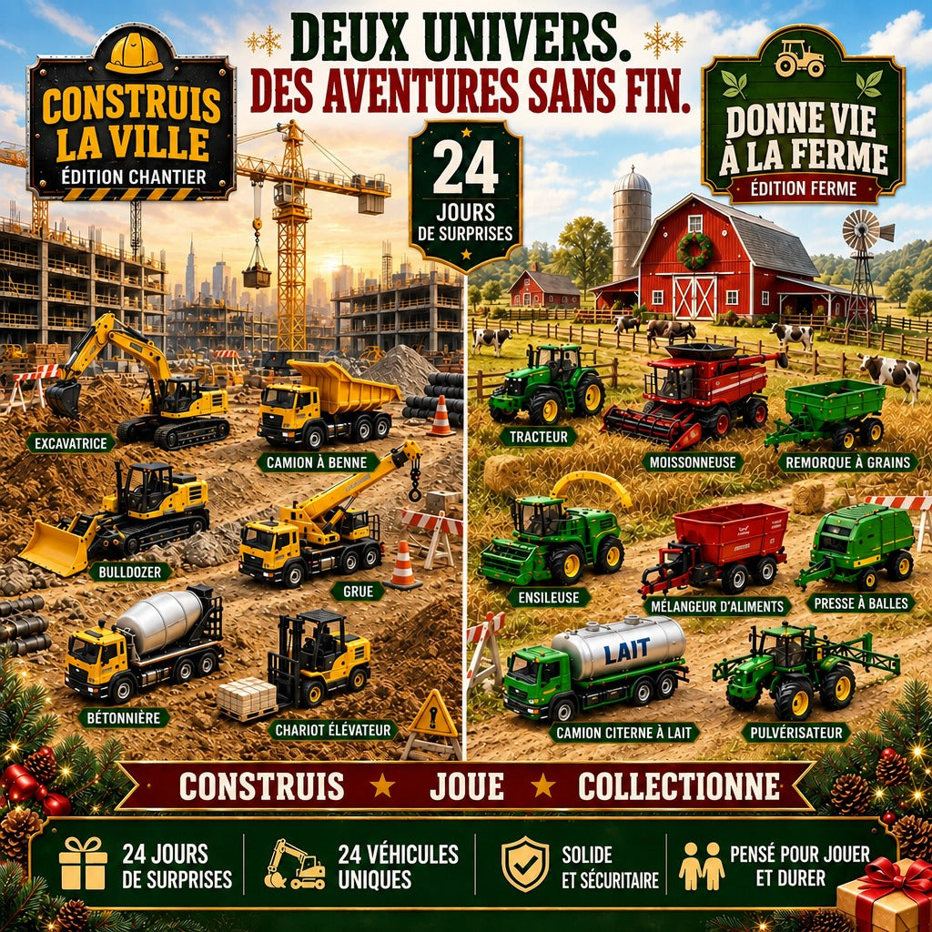 Deux univers, des aventures sans fin : édition chantier et édition ferme