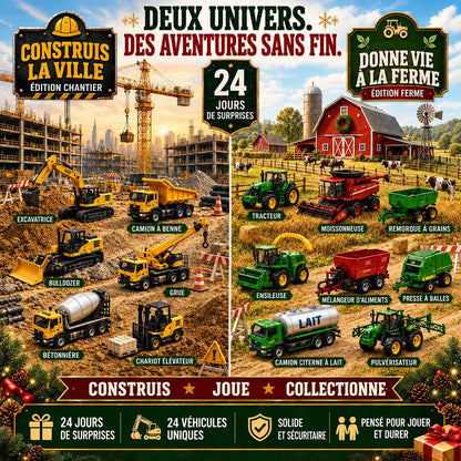 Deux univers, des aventures sans fin : édition chantier et édition ferme