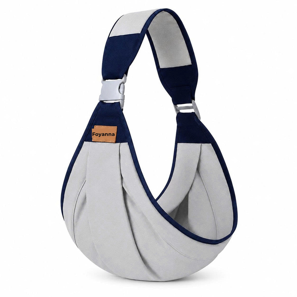 Écharpe porte-bébé Foyanna, gris doux