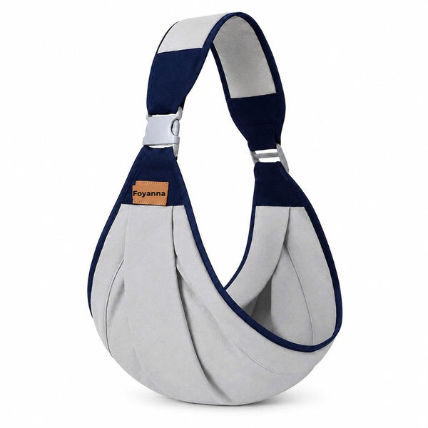 Écharpe porte-bébé Foyanna, gris doux