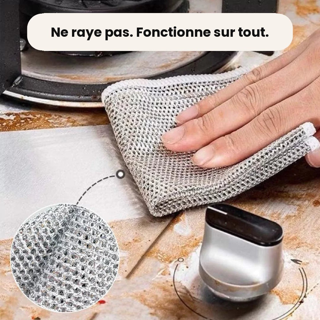 Chiffon EasyClean qui nettoie sans rayer