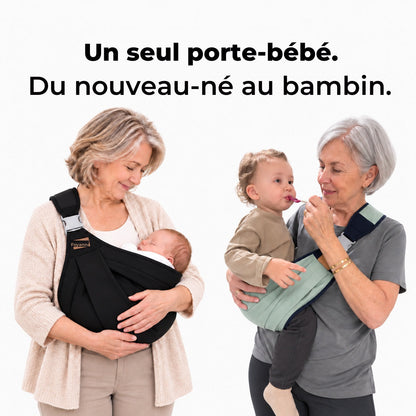 Un seul porte-bébé, du nouveau-né au bambin