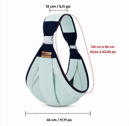 Dimensions de l'écharpe porte-bébé