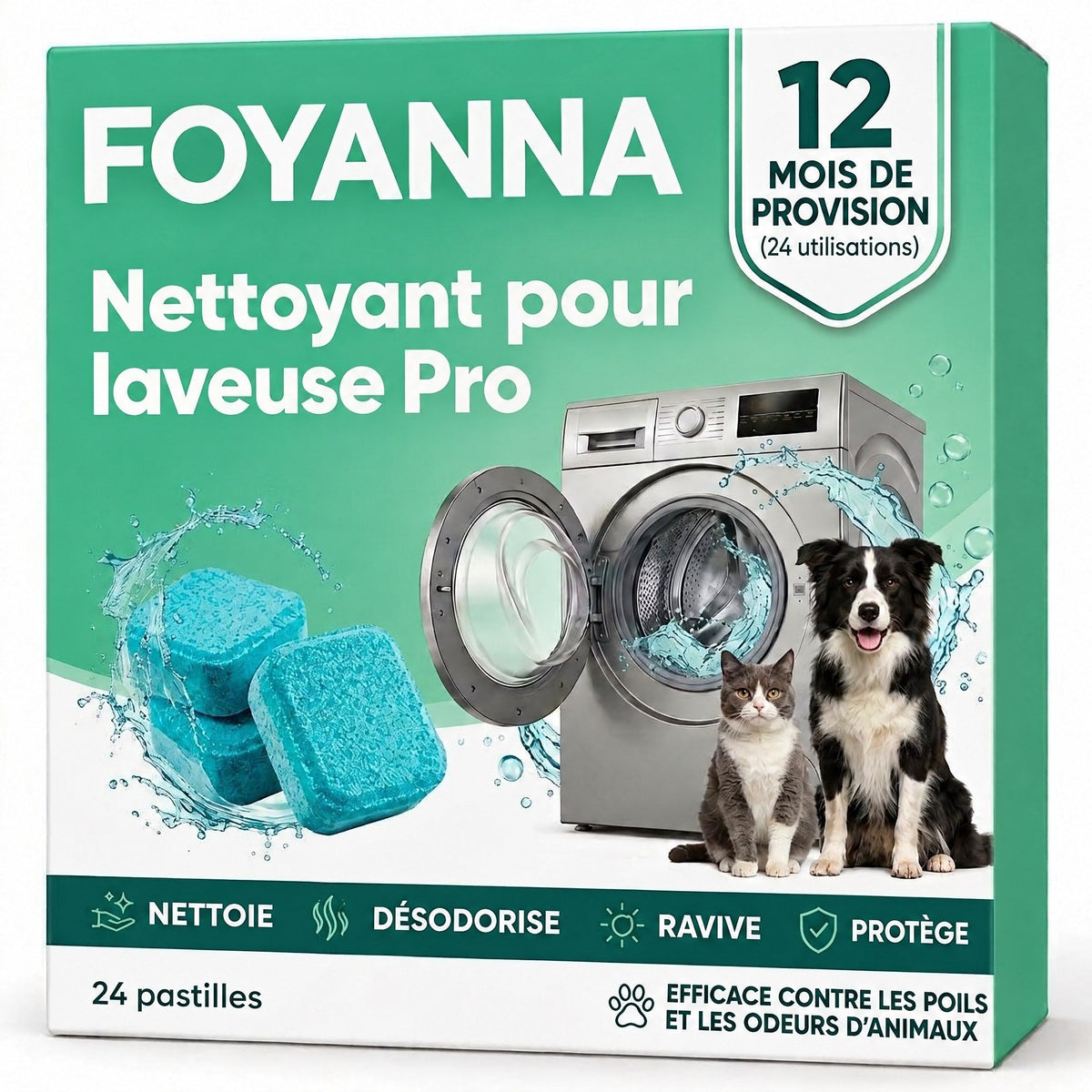 Foyanna® Nettoyant pour laveuse Pro