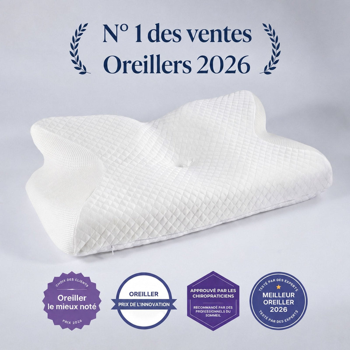 Oreiller cervical orthopédique Foyanna, numéro 1 des ventes 2026