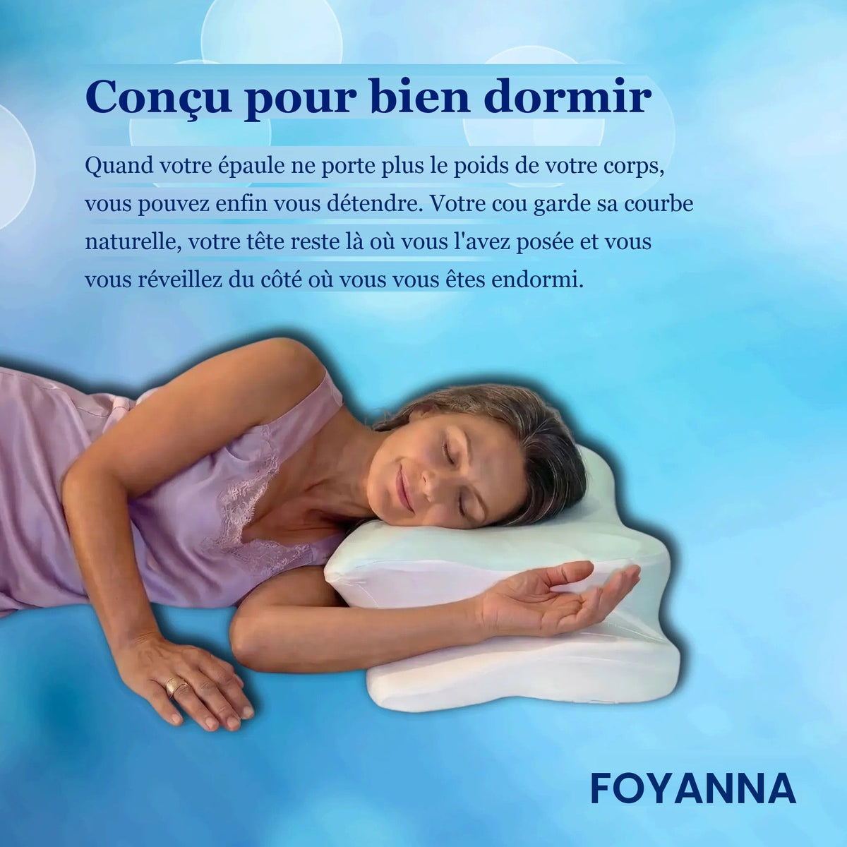 Oreiller papillon conçu pour bien dormir
