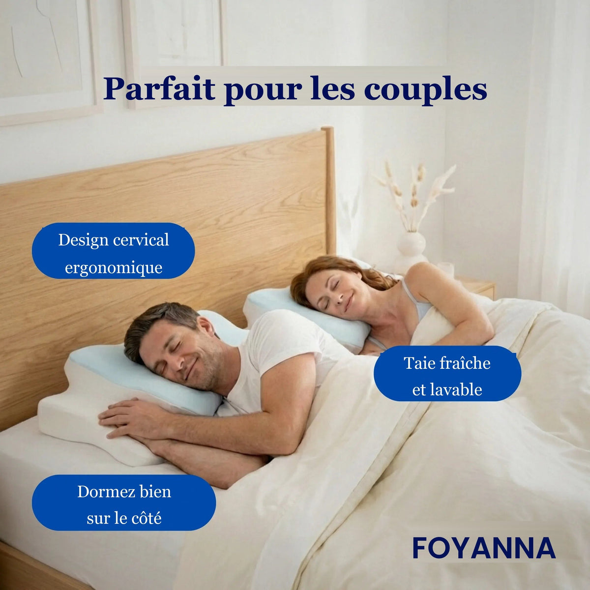 Oreiller papillon parfait pour les couples