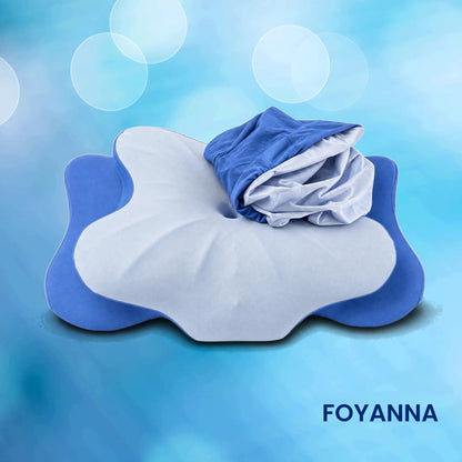 Paire de taies pour oreiller papillon, bleu et cobalt