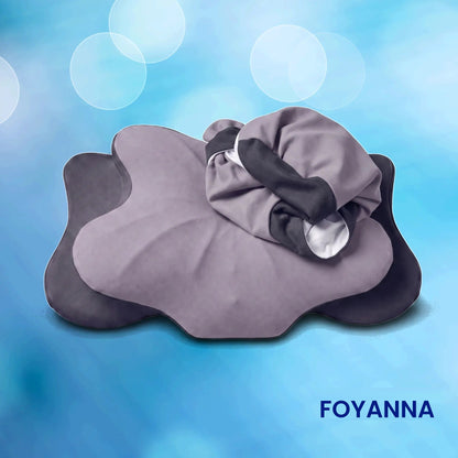 Paire de taies pour oreiller papillon, gris et charbon
