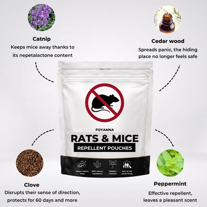 Foyanna rat and mouse repellent pouches