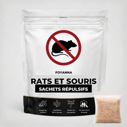 Sachets répulsifs rats et souris Foyanna, paquet de 12 sachets