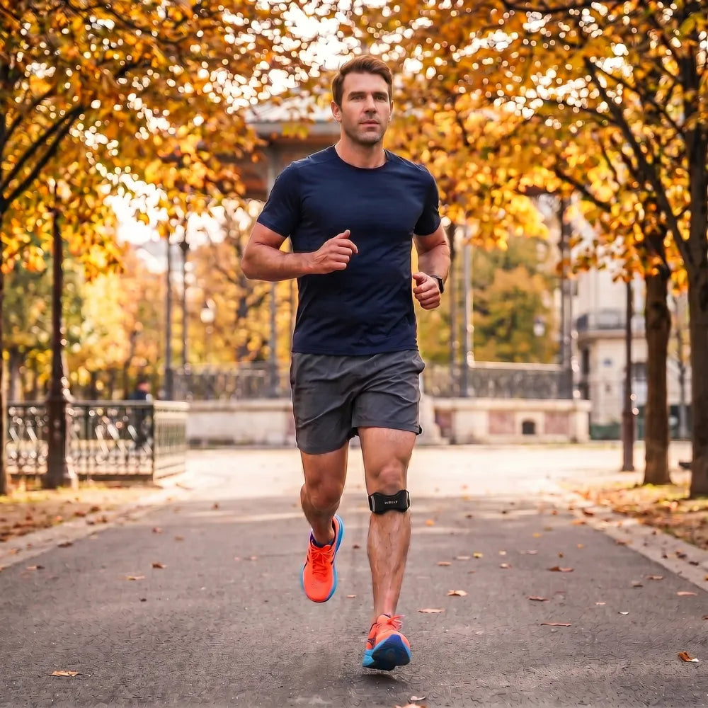 Coureur avec la sangle rotulienne Foyanna