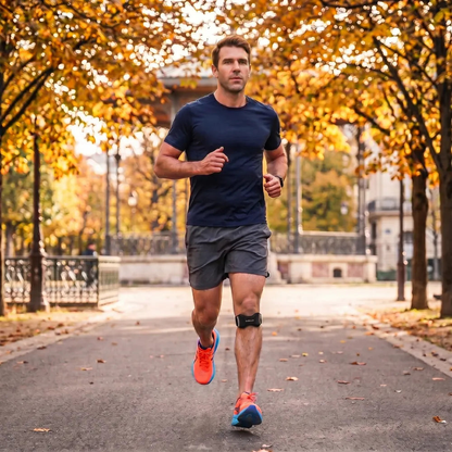 Coureur avec la sangle rotulienne Foyanna